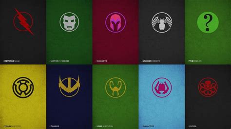 Marvel Villain Symbols