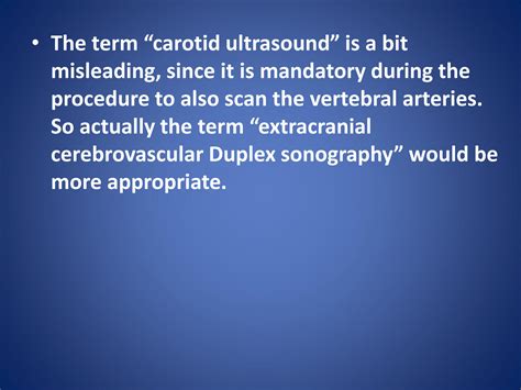 SOLUTION: Carotid duplex ultrasound - Studypool