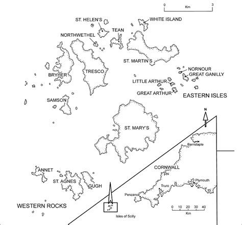 The Isles of Scilly: location map. | Download Scientific Diagram