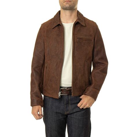 Schott P673 Storm Heavyweight Oiled Nubuck Leather Jacket - M.W. Reynolds