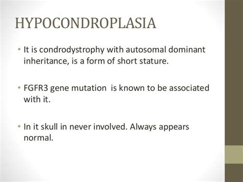 Achondroplasia, pseudochondroplasia & hypochondroplasia