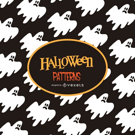 Halloween Ghost Illustration Pattern Vector Download