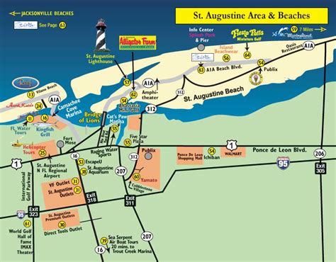 St. Augustine Beaches Map - BigFatCouponBook.com