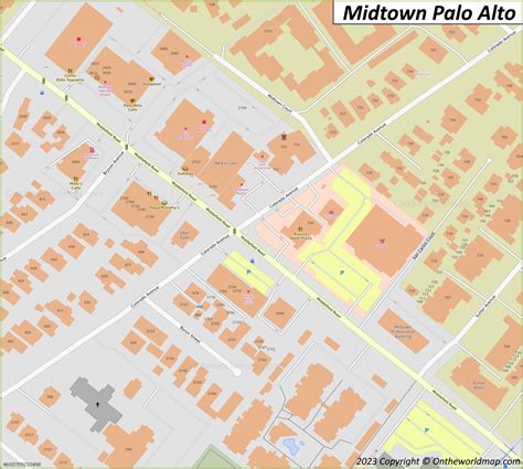 Palo Alto Midtown Map - Ontheworldmap.com