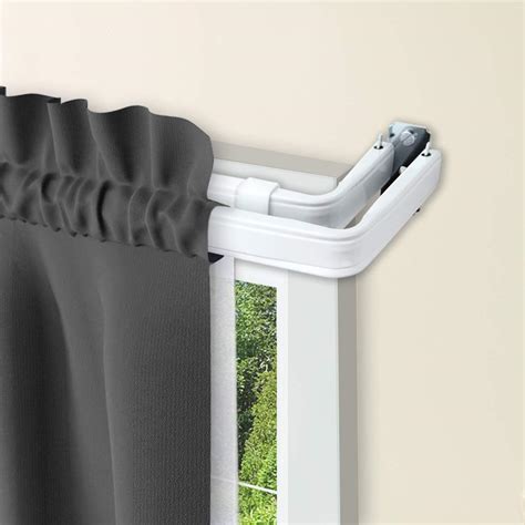 Amazon.com: Lockseam Double Curtain Rod 48-84 inch, White : Home & Kitchen