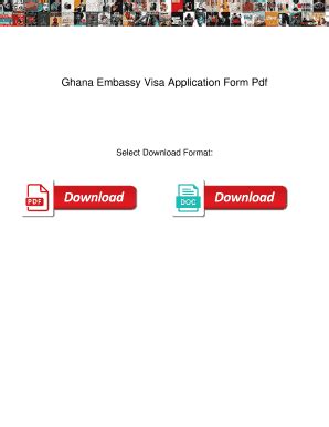 Fillable Online Ghana Embassy Visa Application Form Pdf - Fill Online ...