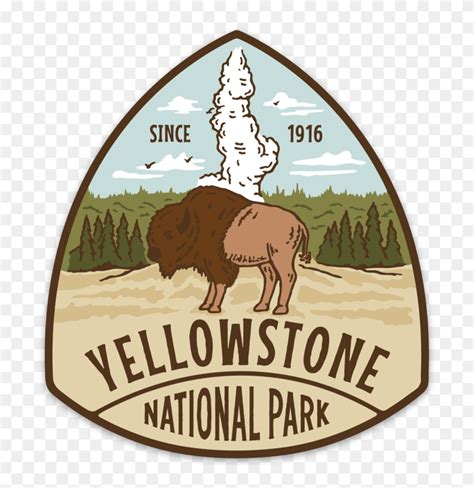 Yellowstone National Park Sign Png, Transparent Png - 707x786(#6759146 ...