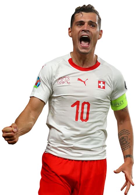 Granit Xhaka Switzerland football render - FootyRenders