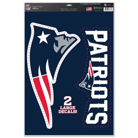 New England Patriots - Set Of 2 Ultra Decals at Sticker Shoppe