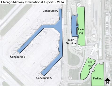 Midway airport map