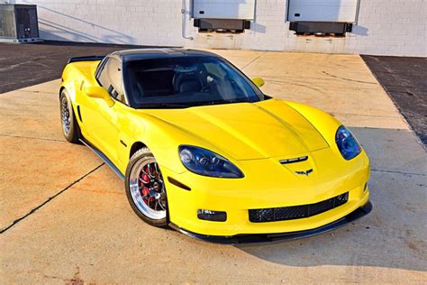 Velocity Yellow C6 Corvette Z06 Set to Rock 9s at the Drag Strip