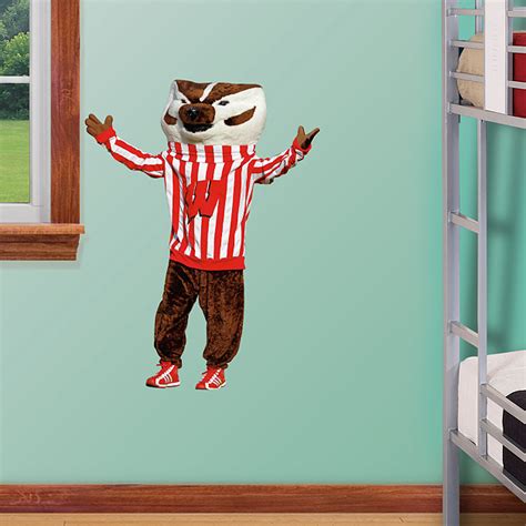 Wisconsin Badgers Mascot Bucky Badger - Fathead Jr. Wall Decal | Shop ...