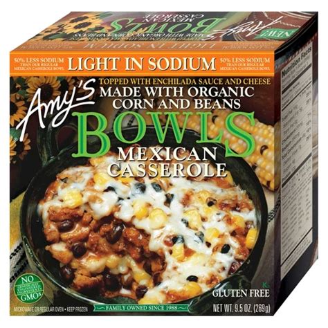 amy's low sodium frozen meals