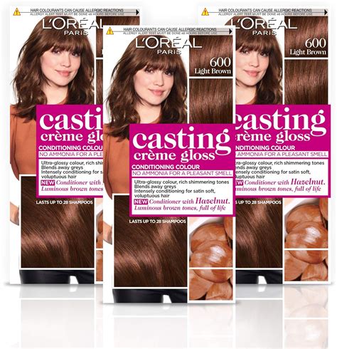 L'Oréal Paris Casting Crème Gloss Semi-Permanent Hair Dye, Ammonia-Free Formula & Honey-Infused ...