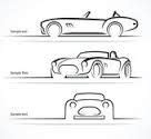 Resultado de imagen para siluetas de autos clasicos | Classic sports cars, Car silhouette ...