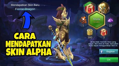 TRIK LUCKY SPIN SKIN ALPHA "Fierce Dragon" MOBILE LEGENDS INDONESIA - YouTube