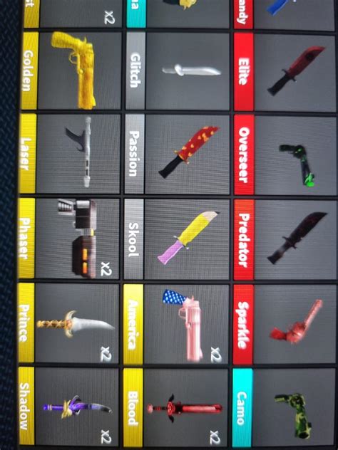 WTS murder mystery 2 weapons, Video Gaming, Gaming Accessories, In-Game ...