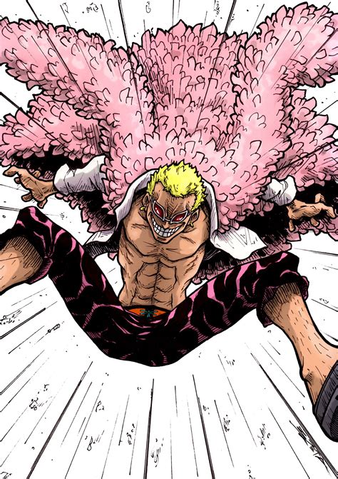 Donquixote Doflamingo A.K.A. Joker One Piece fanart Ink, colored with Photoshop | One piece ...