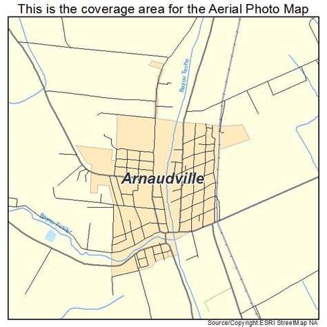 Aerial Photography Map of Arnaudville, LA Louisiana