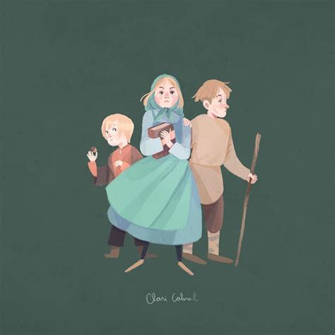 Clarissa Cabral on Instagram: “Wanda and her brothers from Spinning Silver 🌿 1/3 #fanart # ...