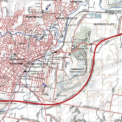 Getlost Map 8828 GOULBURN NSW Topographic Map V15 1:75,000 by Getlost Maps | Avenza Maps