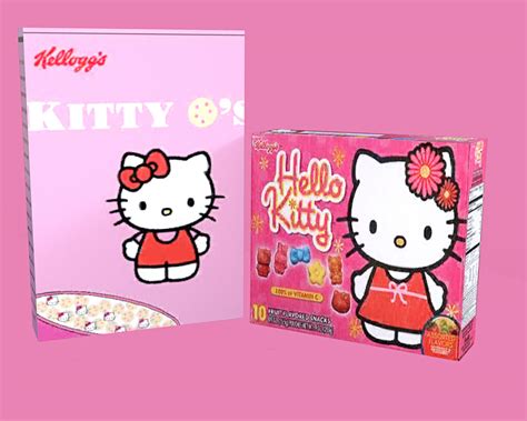 Hello Kitty Cereal and Fruit Snacks - Free Daz Content by PinkPlasticPerfect