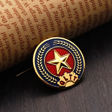 Shield Shaped Logo Sheriff Lapel Pin Custom House Badge - Buy Shield ...