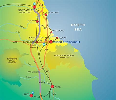 Middlesbrough Map - United Kingdom