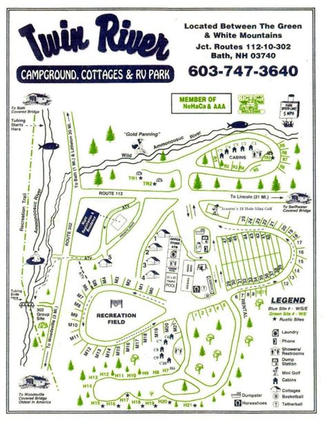 Campground Map – Twin River Campground & Cottages