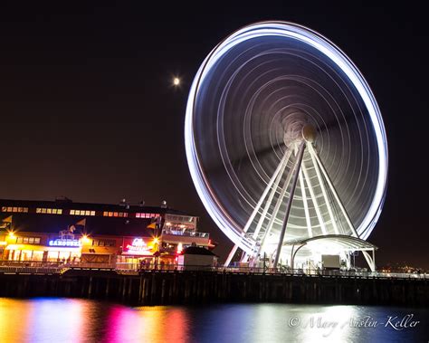 Seattle Great Ferris Wheel | Seattle Great Wheel at night, w… | Flickr