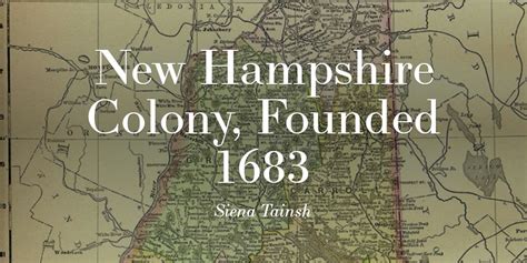 New Hampshire Colony, Founded 1683