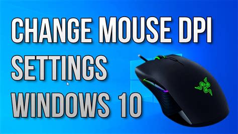 How to change mouse dpi settings windows 10 - YouTube