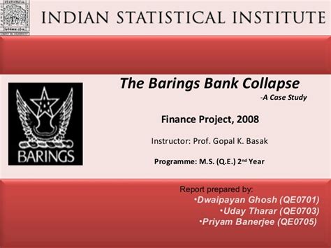 The Barings Bank Collapse