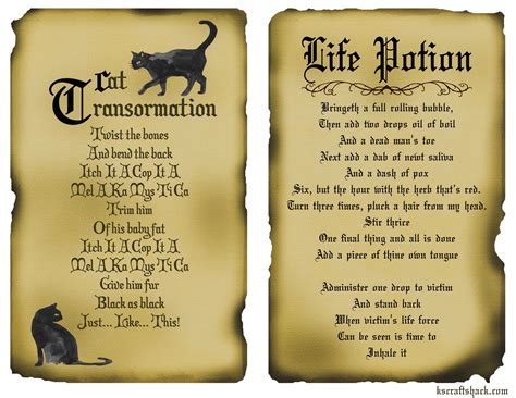 Printable Hocus Pocus Spell Book - Customize and Print