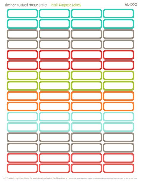 Editable Free Printable Blank Label Template - Printable Templates Free