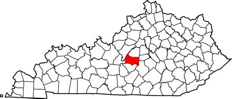 Image: Map of Kentucky highlighting Marion County