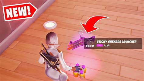 Fortnite NEW Sticky Grenade Launcher - YouTube