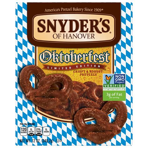 Snyder's of Hanover Oktoberfest Bavarian Pretzels, Limited Edition, 12 ...