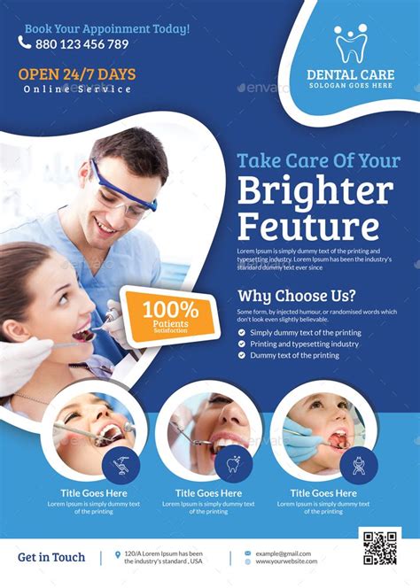 Dental Flyer Template | Dental, Flyer, Template