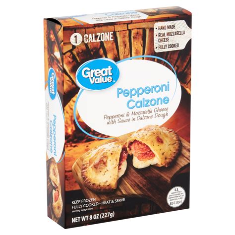 Great Value Pepperoni Calzone, 8 oz - Walmart.com - Walmart.com