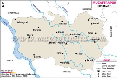 Muzaffarpur River Map