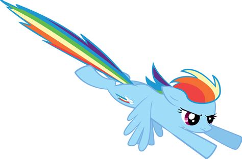 Rainbow Dash Flying From a Bird's Eye Perspective by SpellboundCanvas ...