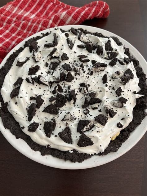 Easy No Bake Oreo Pudding Pie Recipe - Southern Home Express