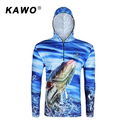 6 Styles Outdoor Long Sleeve Fishing Clothing Quick drying Breathable Sport Clothes Fishing ...