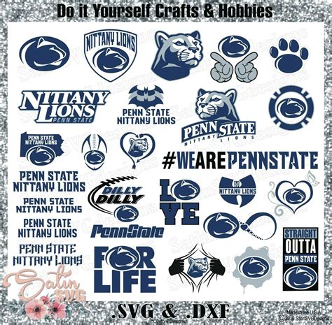 Penn State Nittany Lions Set Design SVG Files, Cricut, Silhouette ...