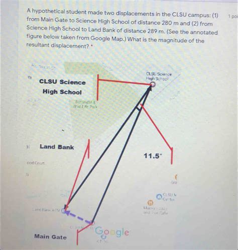 Solved: A hypothetical student made two displacements in the[algebra ...