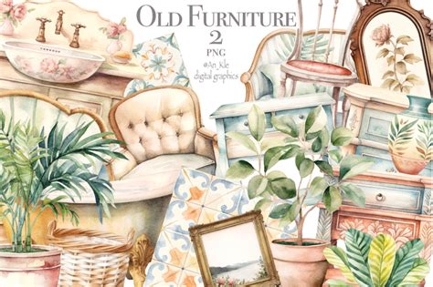 Antique furniture clipart By An_Kle | TheHungryJPEG