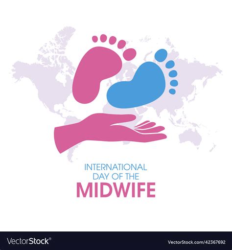 International day of the midwife Royalty Free Vector Image