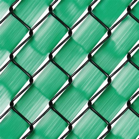 Fenpro Fence Weave Emerald Green in the Chain Link Fence Slats ...