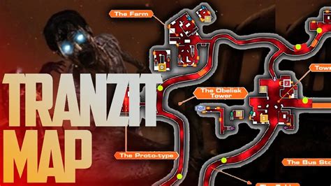 TRANZIT MAP LAYOUT & All Locations inc. Secret Shortcuts, Magic Box, PaP etc.- Black Ops 2 ...